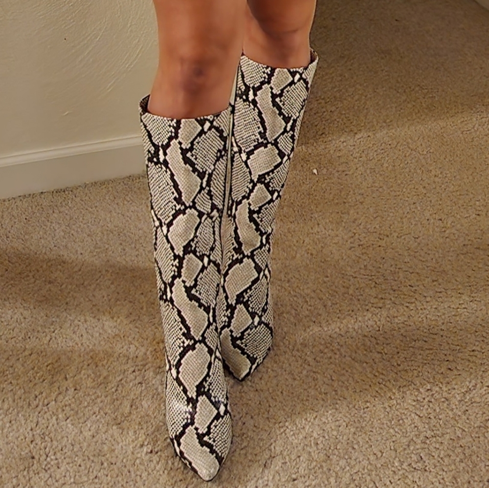 Women’s Zebra print boots